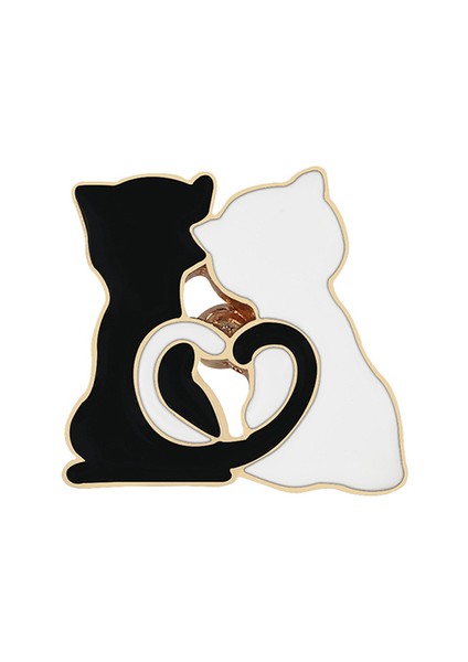 Iki Kedi 1 Adet Sevimli Karikatür Kedi Renkli Ayak Pimleri Akrilik Rozetleri Broş Yaka Pin Kadın Kıyafetleri Için Sırt Çantası Aksesuarları Takı (Yurt Dışından)