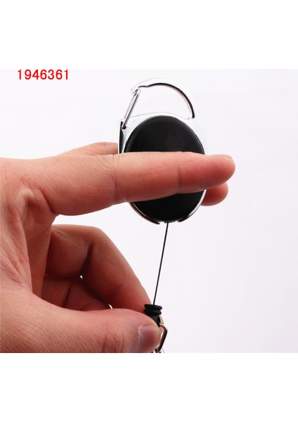 Siyah Lüks Kaliteli Geri Çekilebilir Çekme Rozet Makara Çinko Alaşımlı Plastik Kımlık Kordon Adı Etiketi Kart Geri Tepme Kemer Anahtar Halkalı Anahtarlık Klipleri (Yurt Dışından) fırsatları