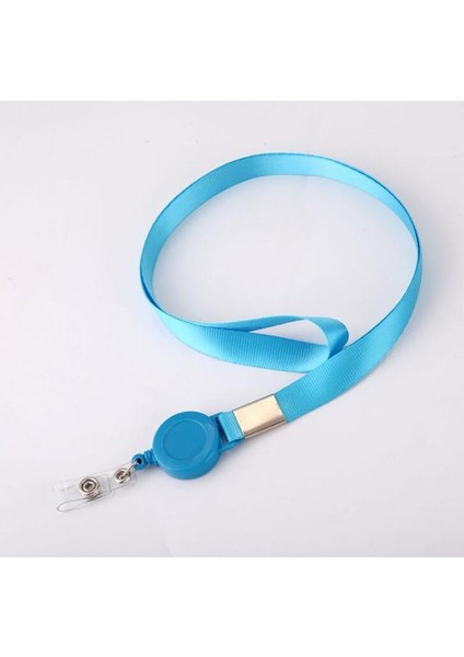 No.12 Alüminyum Alaşımlı Rozet Tutucu Geri Çekilebilir Makaralı Isimlik Kordon Çalışan Personel Adı Kimlik Kartı Kart Tutucu Iş Malzemeleri (Yurt Dışından)