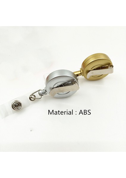 No.12 Alüminyum Alaşımlı Rozet Tutucu Geri Çekilebilir Makaralı Isimlik Kordon Çalışan Personel Adı Kimlik Kartı Kart Tutucu Iş Malzemeleri (Yurt Dışından) indirimleri