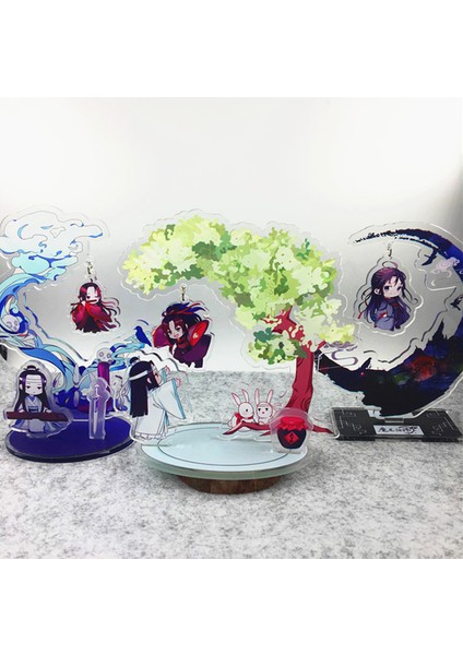 B Anime Mo Dao Zu Shi Akrilik Standları Wei Wuxian Lan Wangji Şekilli Kalıp Plaka Tutucu Anime Etrafında Hayranları Hediye (Yurt Dışından)