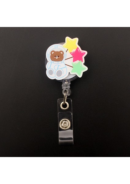 Sarı Sevimli Uzay Hayvanları Tarzı Geri Çekilebilir Makaralı Isimlik Hemşire Doktor Kart Tutucu Ofis Hastane Malzemeleri Isim Kartı (Yurt Dışından) fırsatları