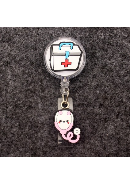 Açık Sarı Tıbbi Diş Hekimi Malzemeleri Iki Kafa Tarzı Geri Çekilebilir Makaralı Isimlik Hemşire Doktor Kart Tutucu Ofis Hastane Adı Kart Malzemeleri (Yurt Dışından) indirimleri