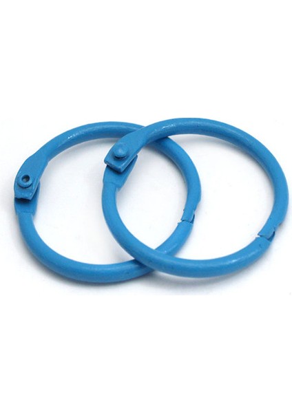 Göl Mavisi 2.2X30MM 10-20 Adet/grup Renkli Metal Açılabilir Anahtarlık Dıy El Yapımı Parçaları Anahtarlık Tutucu Aksesuarları Gevşek Yaprak Dizüstü Çemberler Yüzük (Yurt Dışından)