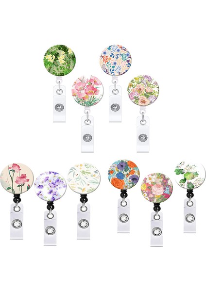 19 Yağlıboya Çiçek Geri Çekilebilir Hemşire Rozeti Makara Klip Öğrenciler Doktor Kımlık Kartı Tutucu Timsah Klip Yeni Yıl Yılbaşı Hediyeleri 1 Adet (Yurt Dışından) fiyatları