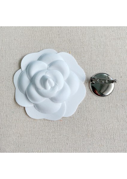 Büyük 7.5cm M-Broş Yeni Büyük Boy Beyaz Kamelya Kadınlar Için Broşlar Rozetleri Düğün Korsaj Çiçek Dekorasyon Takı Aksesuarları Dıy Hediyeler Dropship (Yurt Dışından) indirimleri