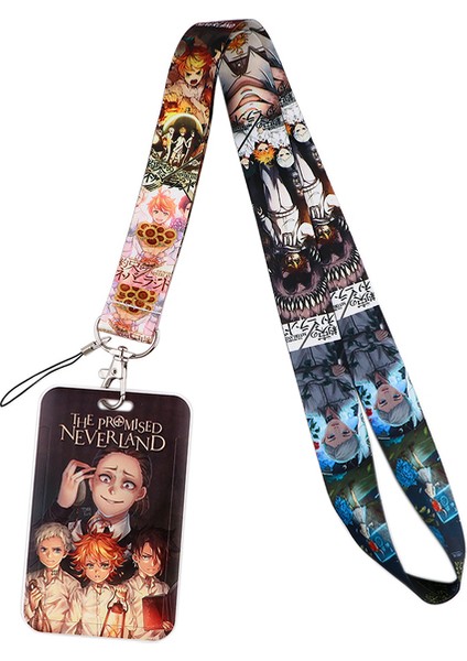 22 CB0181 Anime Kart Kılıfları Kordon Anahtar Kordon Cosplay Rozeti Kımlık Kartları Sahipleri Boyun Askıları Anahtarlıklar Öğrenci Ofis Aksesuarları (Yurt Dışından)