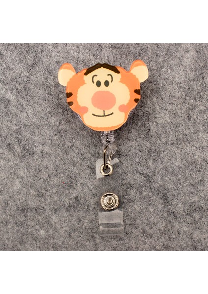 Yeşil Pvc Sevimli Disney Çilek Ayı Geri Çekilebilir Rozet Makara Hemşire Doktor Kart Tutucu Ofis Hastane Malzemeleri (Yurt Dışından)