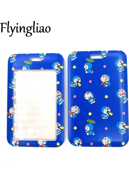 Kart Sahibi Karikatür Doraemon Moda Kordon Kımlık Rozeti Tutucu Otobüs Geçiş Kılıfı Kapak Kayma Bankası Kredi Kartı Tutucu Askısı Kart Sahibinin Süslemeleri (Yurt Dışından) fırsatları