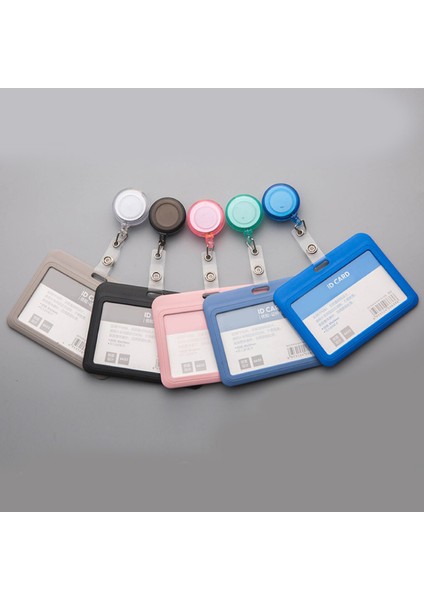 Dikey Beyaz Plastik Kimlik Etiketi Yaka Kartı Tutucu Personel Çalışanın Çalışma Kartı Kol Koruyucusu Için Çalışma Izni Kılıfı (Yurt Dışından) fiyatları