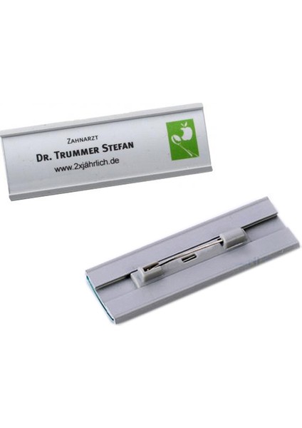 GÜMÜŞ-PIN-65X20MM Yay Şekilli Pim/manyetik Stil Ofis Adı Tutucu Etiketi, Metal Malzeme Güçlü Manyetik Daha Fazla Raptiye Broş Adı Kımlık Etiketi Rozeti (Yurt Dışından)