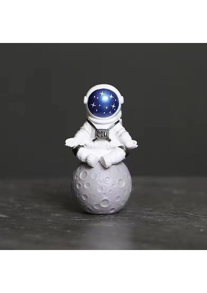 1 Adet 1 Adet Reçine Astronot Figürü Heykeli Heykelcik Spaceman Heykel Eğitici Oyuncaklar Masaüstü Ev Dekorasyon Astronot Modeli Çocuklar Hediye (Yurt Dışından)