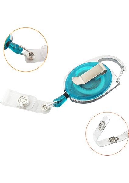 Açık Mavi Şeffaf Makaralı Isimlik Klip Oval Çinko Alaşımı Geri Çekilebilir Hemşire Rozeti Tutucu Öğrenciler Doktor Kimlik Kartı Tutucu Anahtarlık Rozeti Klip (Yurt Dışından) modelleri