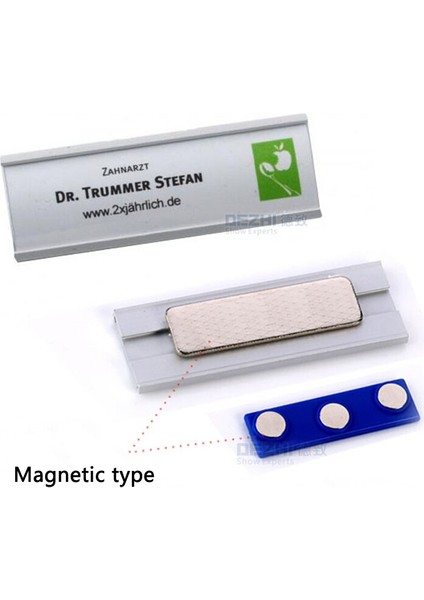 GÜMÜŞ-PIN-65X20MM Yay Şekilli Pim/manyetik Stil Ofis Adı Tutucu Etiketi, Metal Malzeme Güçlü Manyetik Daha Fazla Raptiye Broş Adı Kımlık Etiketi Rozeti (Yurt Dışından) fırsatları