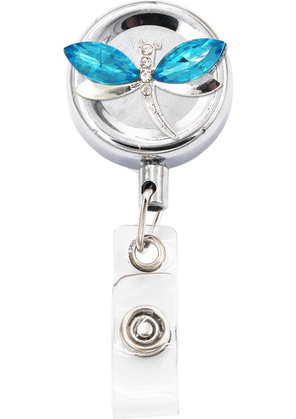Stil 7 Bling Fox Hayvan Rozet Makarası Kımlık Geri Çekilebilir Rozet Tutucu Kemer Klipleri Metal Ağır Çelik Tel Kordon (Yurt Dışından)
