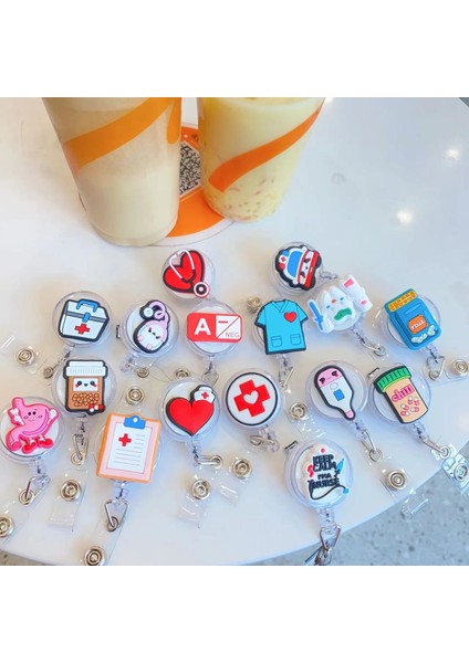 Stil 8 1 Adet Geri Çekilebilir Makaralı Isimlik Klipleri Hemşire Doktor Hastane Tıbbi Çalışanlar Için Kawaii Kartvizitlik Aksesuarları (Yurt Dışından) fiyatları