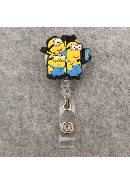 Kırmızı Komik Karikatür Sarı Erkek Rozet Makara Hemşire Işçiler Enfermera Kımlık Tutucu Kız Erkek Geri Çekilebilir Kartvizit Tutucu Aksesuarı (Yurt Dışından)