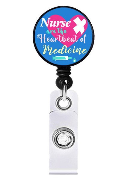 14 A0513 Hemşire Kapağı Stetoskop Bant Yardımı Abs Geri Çekilebilir Rozet Makara Çekme Kimlik Kartı Rozeti Tutucu Hemşire Rozeti Boyunluklar Okul Malzemeleri (Yurt Dışından)