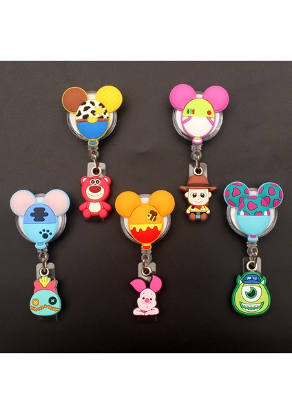 Beyaz Komik Mickey Tarzı Disney Arkadaşlar Geri Çekilebilir Rozet Makara Hemşire Doktor Kart Tutucu Ofis Hastane Adı Kart Malzemeleri (Yurt Dışından) fiyatları