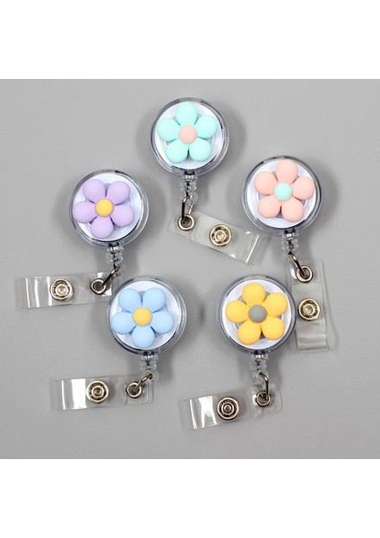 19 Yaratıcı Şeker Renk Çiçekler Reçine Geri Çekilebilir Makaralı Isimlik Hemşire Doktor Öğrenci Sergi Kimlik Kartı Klipleri Rozet Tutucu Kırtasiye (Yurt Dışından) fırsatları