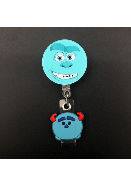 Gül Kırmızı Disney Karikatür Pvc Piglet Mike Tarzı Geri Çekilebilir Rozet Makara Hemşire Doktor Kart Tutucu Ofis Hastane Adı Kart Malzemeleri (Yurt Dışından)