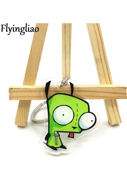 Stil 2 Invader Zim Anahtarlık Güzel Kolye Anahtarlık Takı Kadın Çantası Anahtarlık Çocuk Oyuncak Hediye Anahtarlık Kız (Yurt Dışından)