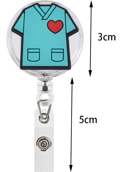 Ssk-Xh-86-12 1 Pcs Karikatür Lolipop Şeker Rozet Makarası Hemşire Doktor Öğrenci Rozet Makarası Geri Çekilebilir Kımlık Rozeti Tutucu Ebe Hediye Hemşire Hediye (Yurt Dışından)