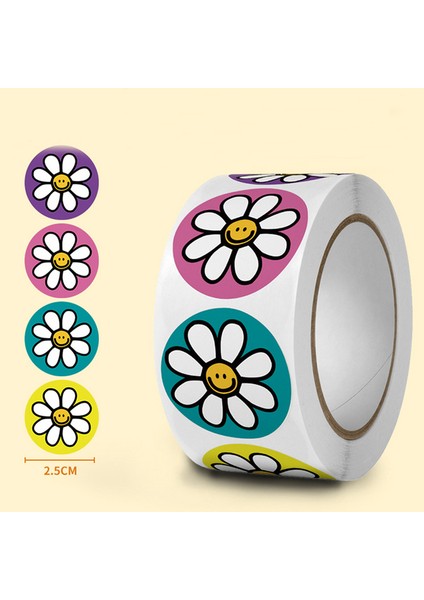 QY1925-300PCS 100-500PCS Sevimli Karikatür Çıkartmalar 1 Inç Ödül Etiket Yuvarlak Gökkuşağı Mühür Etiketler El Yapımı Hediye Paketleme Dekor Çocuklar Için (Yurt Dışından)