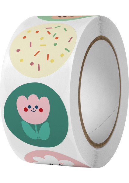 QY1925-300PCS 100-500PCS Sevimli Karikatür Çıkartmalar 1 Inç Ödül Etiket Yuvarlak Gökkuşağı Mühür Etiketler El Yapımı Hediye Paketleme Dekor Çocuklar Için (Yurt Dışından) modelleri