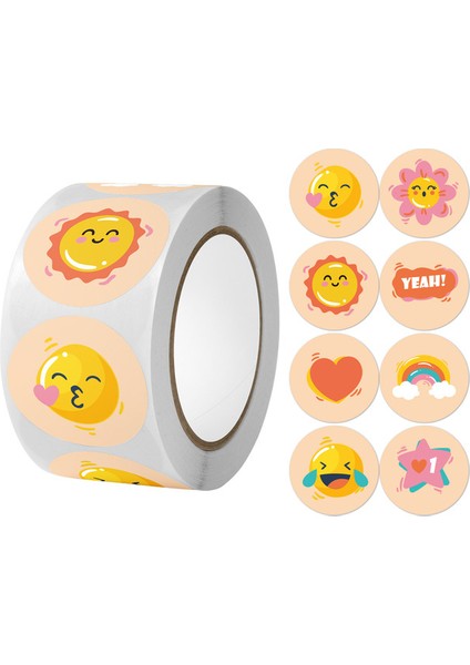 QY1797-500PCS 100-500PCS Teşvik Ödül Çıkartmalar Yaşasın Ödüllendirilmiş Çocuklar Okul Anaokulu Çocuk Karalama Defteri Kırtasiye Etiket (Yurt Dışından)