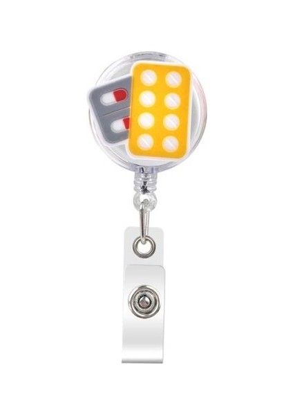 21 Yeni Sevimli Tıbbi Malzemeler 60CM Silika Jel Geri Çekilebilir Makaralı Isimlik Hemşire Doktorlar Sergi Enfermera Isim Kartı Kimlik Kartı Sandığı (Yurt Dışından)