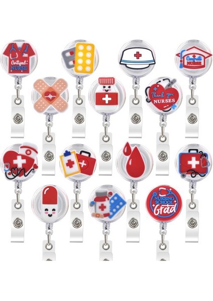 21 Yeni Sevimli Tıbbi Malzemeler 60CM Silika Jel Geri Çekilebilir Makaralı Isimlik Hemşire Doktorlar Sergi Enfermera Isim Kartı Kimlik Kartı Sandığı (Yurt Dışından) fiyatları