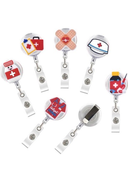 21 Yeni Sevimli Tıbbi Malzemeler 60CM Silika Jel Geri Çekilebilir Makaralı Isimlik Hemşire Doktorlar Sergi Enfermera Isim Kartı Kimlik Kartı Sandığı (Yurt Dışından) indirimleri