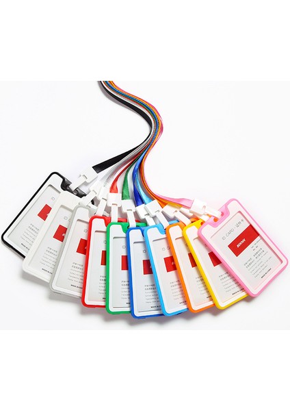 04 Çalışma Kartı Kapağı Kımlık Rozeti Tutucu Kart Kapağı Çalışan Çalışma Kartı Tutucu Otobüs Kartı Tutucu Evrensel Güçlü Dayanıklı Plastik (Yurt Dışından)