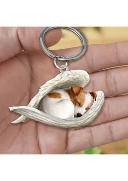 E Köpek Uyuyan Melek Anahtar Zincirleri Akrilik Sevimli Hayvan Anahtarlık Kadın Kız Erkek Araba Anahtarı Çocuklar Hediye Dropshipping (Yurt Dışından) modelleri