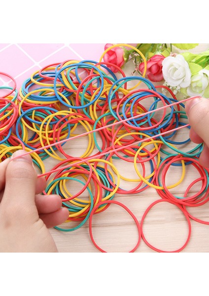 50G Bant Topu Yüksek Esneklik Isıya Dayanıklı Doğal Kauçuk Renkli Elastik Top Sabitleme Araçları Belge Organizatörü 100G (Yurt Dışından) fiyatları