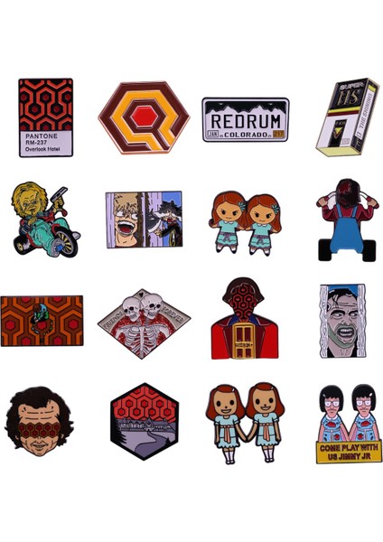 Stil 4 Sert Emaye Pimleri Süper Korkunç E N E N E N E N E N E N E N E N E Film Yaka Rozeti Koleksiyonu Evil Guy Killer Broş Spooky Cadılar Bayramı Takı Aksesuarları Hediyeler (Yurt Dışından) fiyatları