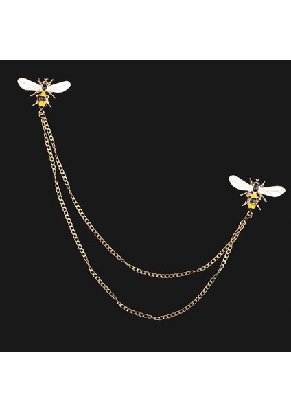 Stil 5 Yeni Erkek Kadın Gömlek Yaka Püskül Zincir Yaka Pin Broş Ejderha Kartal Geyik Kafası Kanatları Rozeti Retro Unisex Takı Aksesuarları (Yurt Dışından) fırsatları