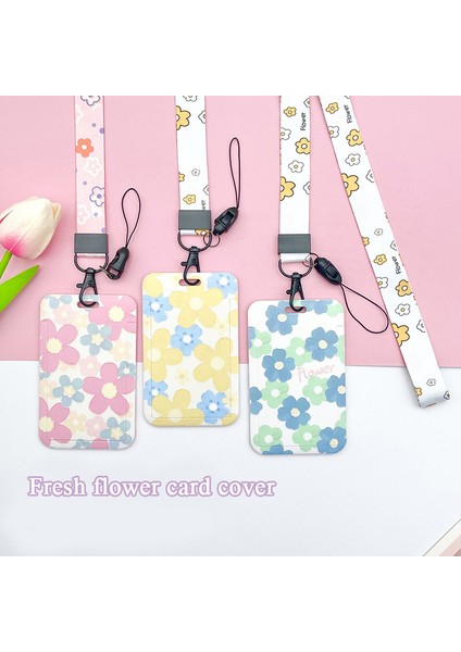 Stil 9 Boyun Askısı Çantası ile Öğrenci Kimlik Kartı Kapağı Renkli Çiçekler Kadın Kız Kredi Kartı Kimlik Otobüs Kartı Tutucu Çanta Kordon ile (Yurt Dışından) fırsatları