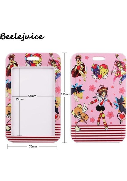 Stil 2 Card Captor Sakura Boyun Askısı Boyunluklar Kimlik Kartı Kart Tutucu Anahtarlık Cep Telefonu Askısı Hediye Şerit Dokuma Kolye Hediyeler (Yurt Dışından)