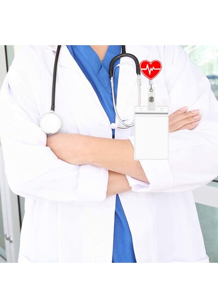 Beyaz 1 Adet 360° Sevimli Geri Çekilebilir Hemşire Rozeti Makara Klipsi Rozet Tutucu Öğrenciler Doktor Kımlık Kartı Tutucu Kawaii Iğne Organ Kalp Desen (Yurt Dışından) modelleri