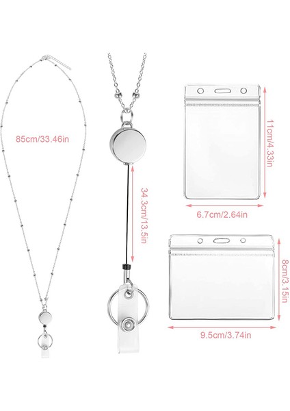 Altın Uzun Geri Çekilebilir Makaralı Isimlik Kordon Kimlik Kartı Sahipleri ile Ofis Malzemeleri Isim Kartı Anahtarlık Rozet Tutucu Çalışma Kartı Kolye (Yurt Dışından) indirimleri