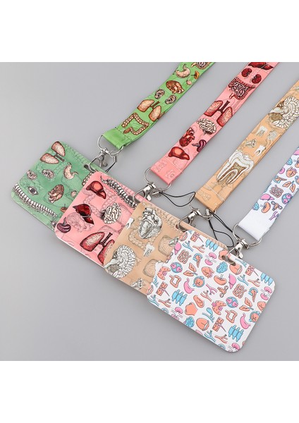 17 Insan Organları Boyunluklar Anahtarlık Kimya Boyun Askısı Telefon Düğmeleri Kimlik Kartı Tutucu Kordon Tuşları Için Dıy Asılı Halat Hemşire Hediye (Yurt Dışından) indirimleri