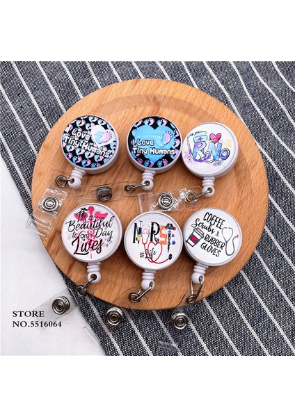 Y02 1 Adet Geri Çekilebilir Makaralı Isimlik Tıbbi Işçi Çalışma Kart Klibi Doktor Hemşire Kimlik Adı Kartı Doğum ve Jinekoloji Kartı Rozet Tutucu (Yurt Dışından) fiyatları