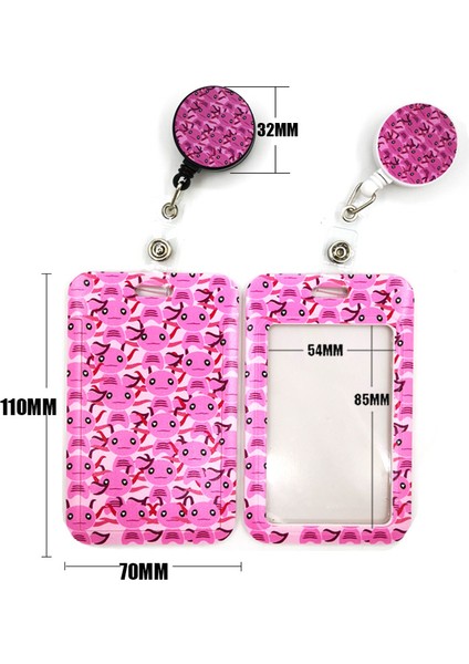 Stil 5 Pembe Axolotl Ejderha Yaratıcı Kordon Kart Tutucu Öğrenci Asılı Boyun Telefon Kordon Rozeti Metro Erişim Kartı Tutucu Aksesuarları (Yurt Dışından)