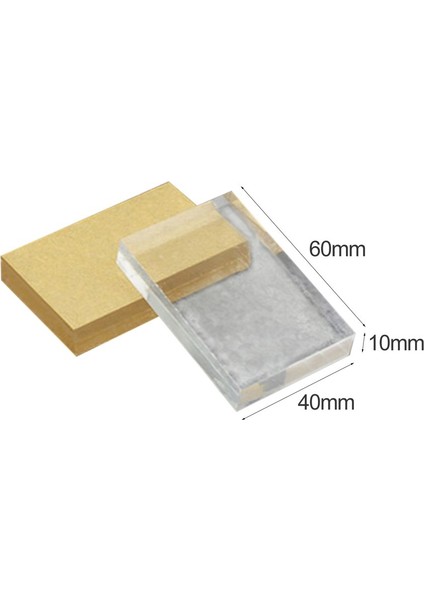 10X6X1 cm 2021 Sıcak Hafif Şeffaf Akrilik Damga Blok Dikdörtgen Şekil Dıy Scrapbooking Renk Süreci Damga Blok Araçları (Yurt Dışından) modelleri