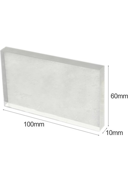 10X6X1 cm 2021 Sıcak Hafif Şeffaf Akrilik Damga Blok Dikdörtgen Şekil Dıy Scrapbooking Renk Süreci Damga Blok Araçları (Yurt Dışından) fırsatları