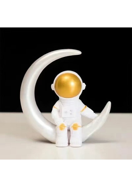 1 Adet 1 Adet Reçine Astronot Figürü Heykeli Heykelcik Spaceman Heykel Eğitici Oyuncaklar Masaüstü Ev Dekorasyon Astronot Modeli Çocuklar Hediye (Yurt Dışından)