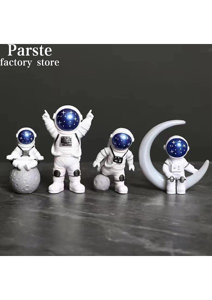 1 Adet 1 Adet Reçine Astronot Figürü Heykeli Heykelcik Spaceman Heykel Eğitici Oyuncaklar Masaüstü Ev Dekorasyon Astronot Modeli Çocuklar Hediye (Yurt Dışından)