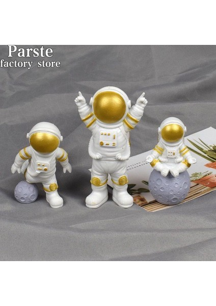 1 Adet 1 Adet Reçine Astronot Figürü Heykeli Heykelcik Spaceman Heykel Eğitici Oyuncaklar Masaüstü Ev Dekorasyon Astronot Modeli Çocuklar Hediye (Yurt Dışından)